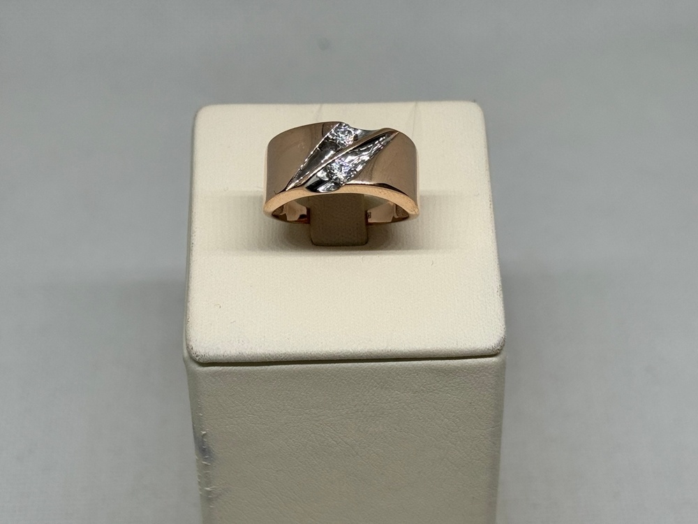 КОЛЬЦО С КАМНЯМИ (Au 585)