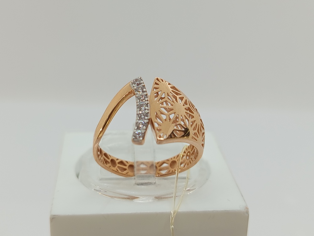 КОЛЬЦО С КАМНЯМИ (Au 585)