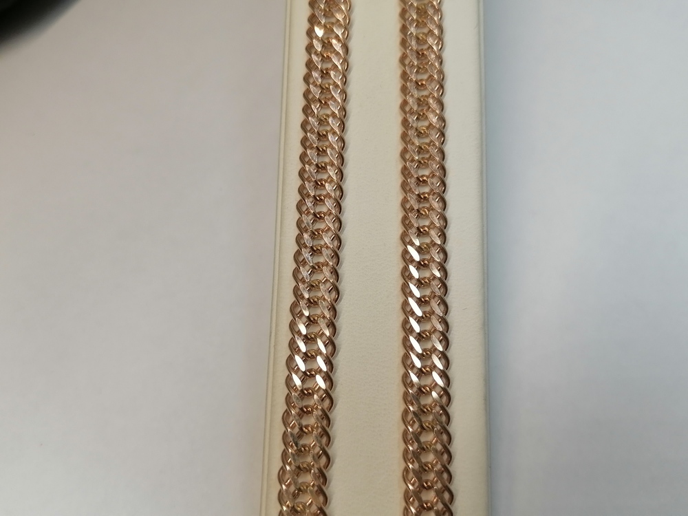 ЦЕПЬ ПУСТОТЕЛАЯ Ромб тройной (Au 585)