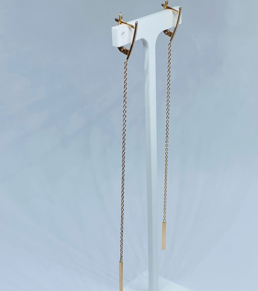 СЕРЬГИ БЕЗ КАМНЯ (Au 585)