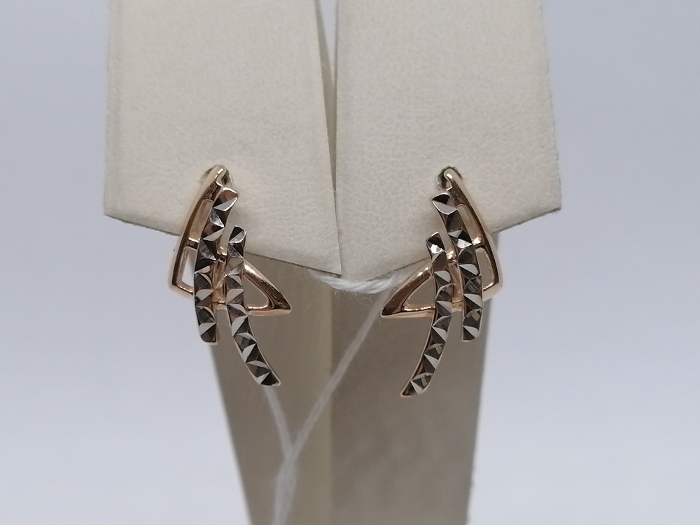 СБКМ585 СЕРЬГИ БЕЗ КАМНЯ (Au 585)