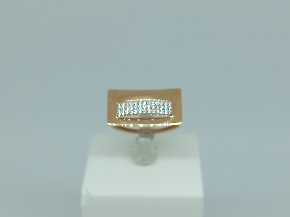 КОЛЬЦО С КАМНЯМИ (Au 585)