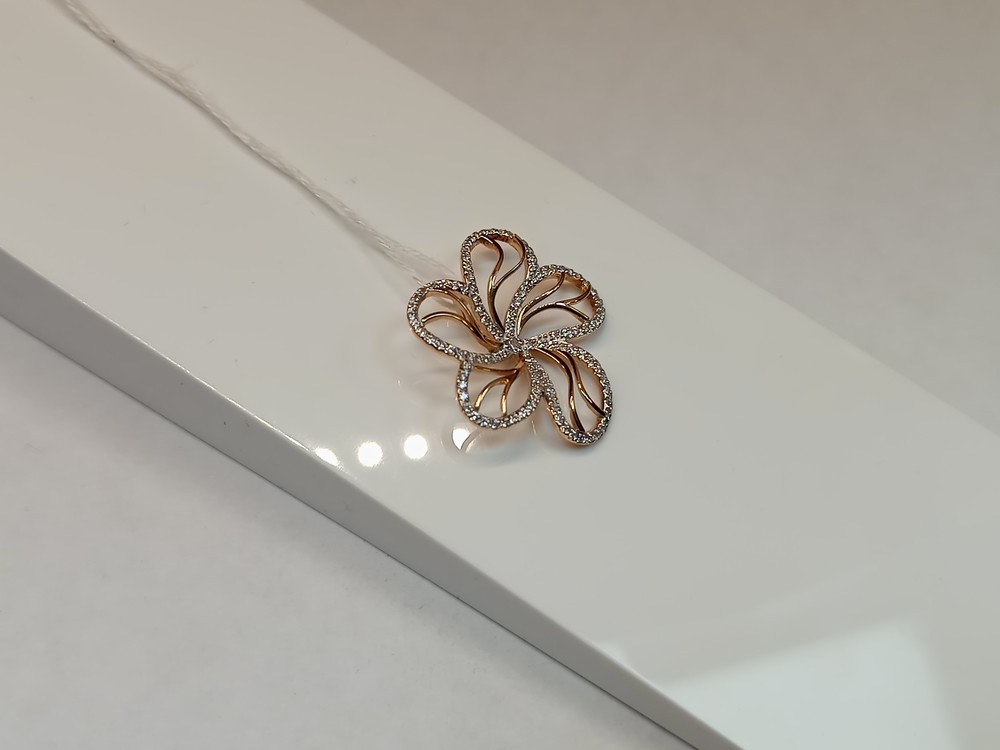 ПОДКМИ585 ПОДВЕСКА С КАМНЯМИ (Au 585)