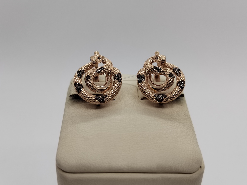 СЕРЬГИ С КАМНЯМИ (Au 585)