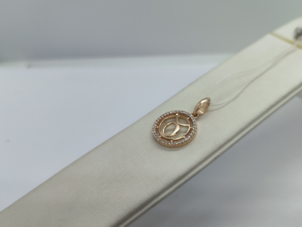 ПОДЗЗТ585 ПОДВЕСКА ЗНАК ЗОДИАКА ТЕЛЕЦ (Au 585)
