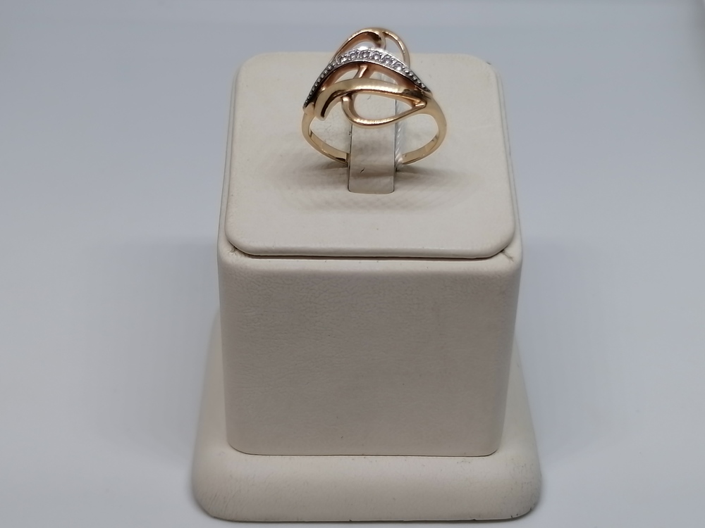 КОЛКМИ585 КОЛЬЦО С КАМНЯМИ (Au 585)