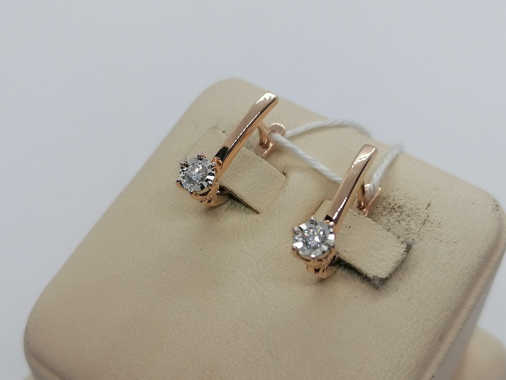 СЕРЬГИ БРИЛЛИАНТ (Au 585)