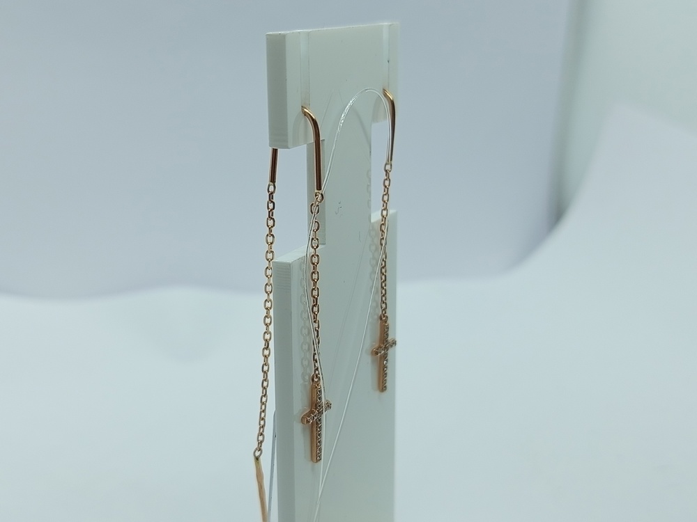 СЕРЬГИ С КАМНЯМИ (Au 585)