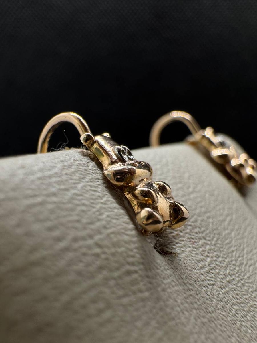 СБКМ585 СЕРЬГИ БЕЗ КАМНЯ (Au 585)