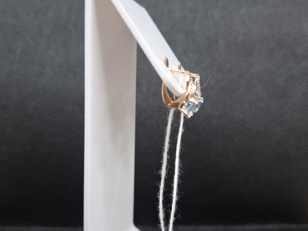 СЕРЬГИ С КАМНЯМИ (Au 585)