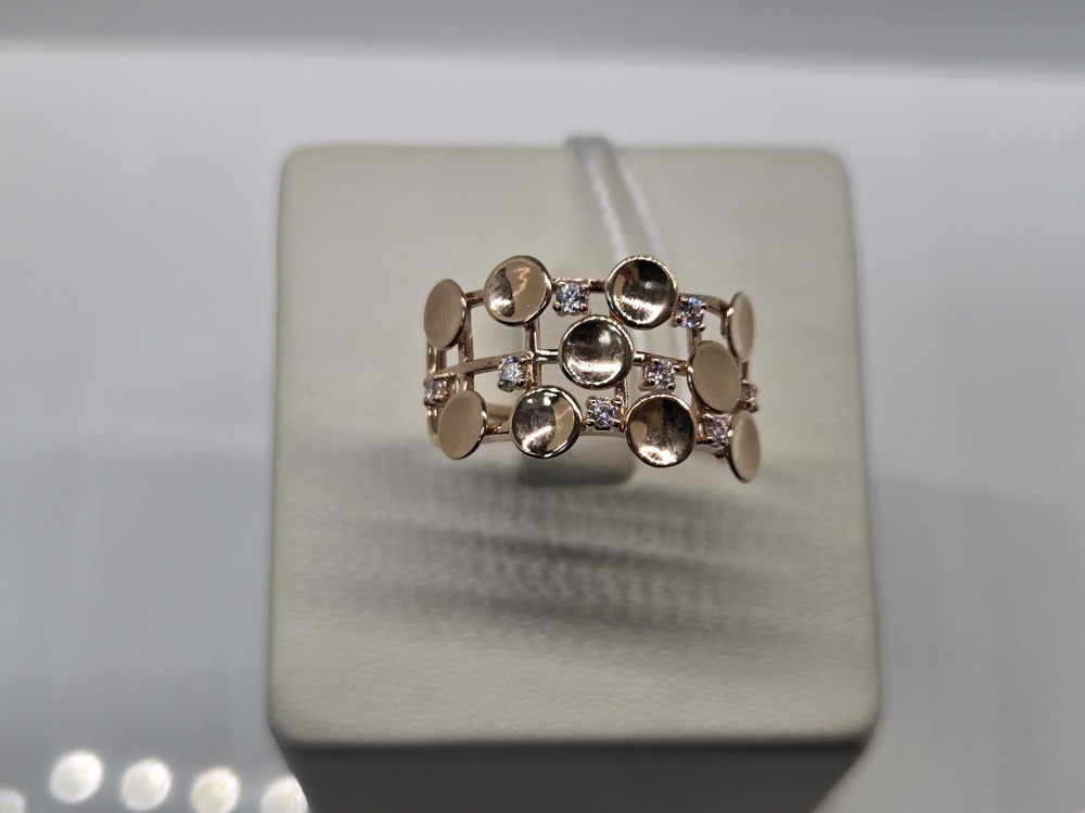 КОЛКМИ585 КОЛЬЦО С КАМНЯМИ (Au 585)