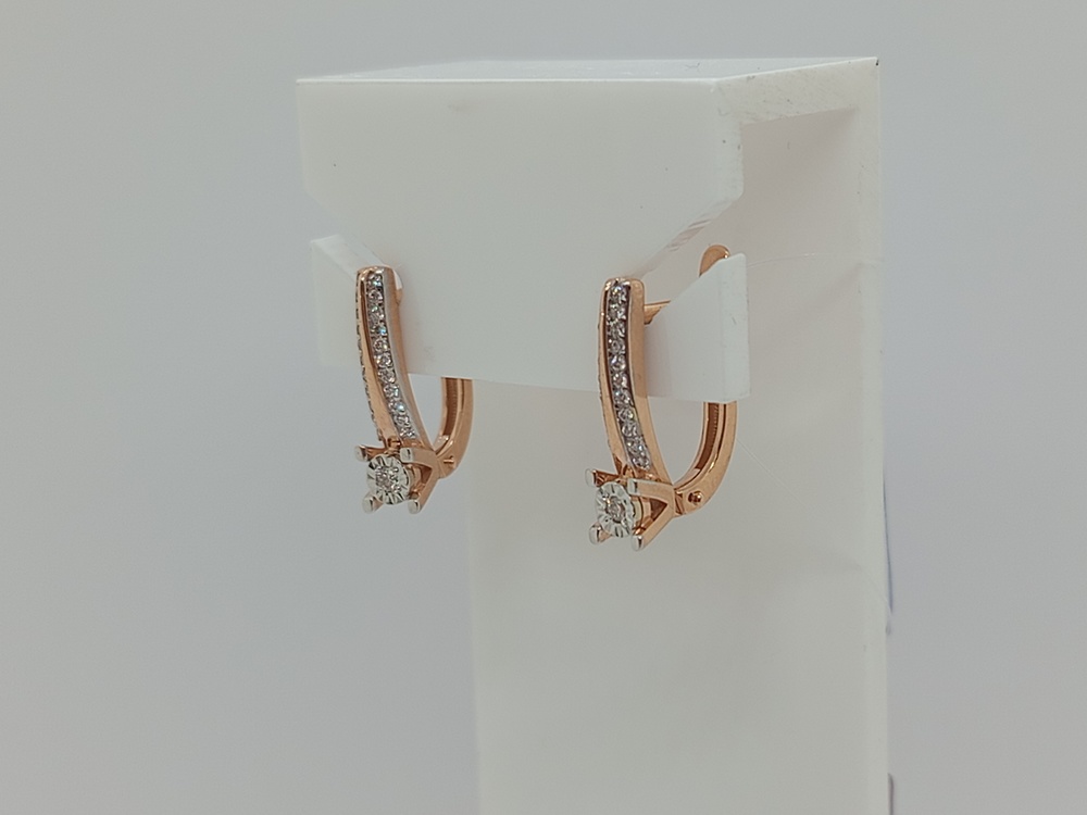 СЕРЬГИ БРИЛЛИАНТ (Au 585)