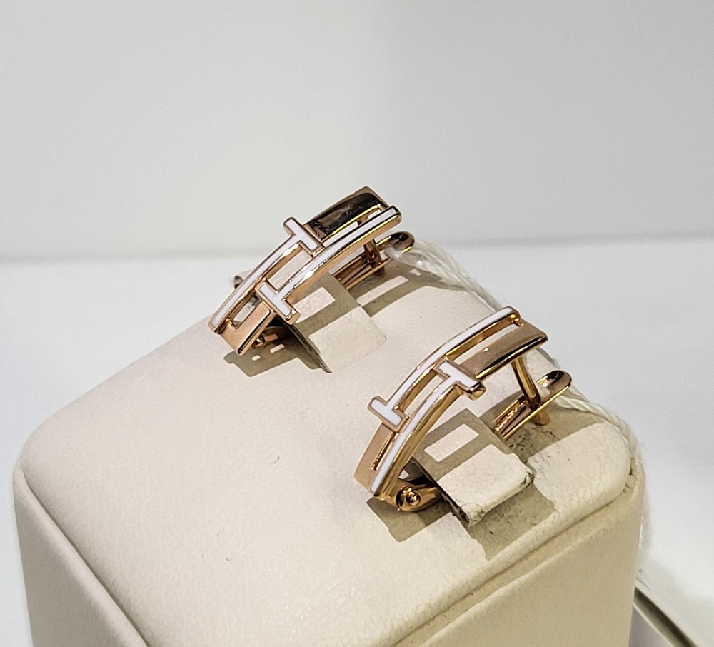 СЕРЬГИ ЭМАЛЬ (Au 585)