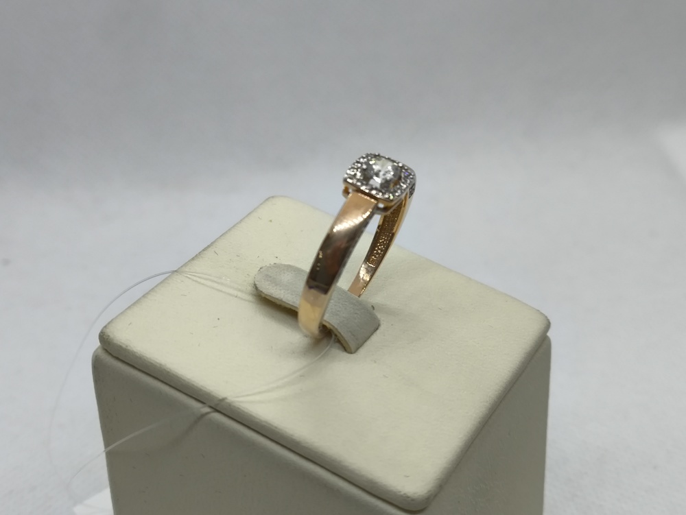 КОЛЬЦО С КАМНЯМИ (Au 585)