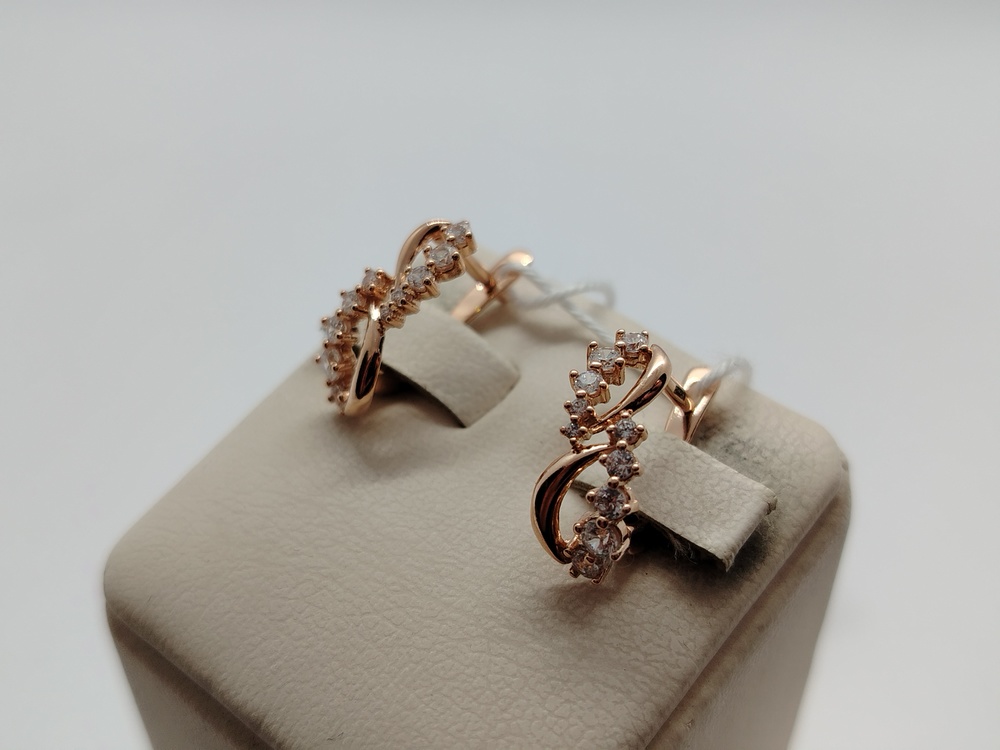 СКМИ585 СЕРЬГИ С КАМНЯМИ (Au 585)