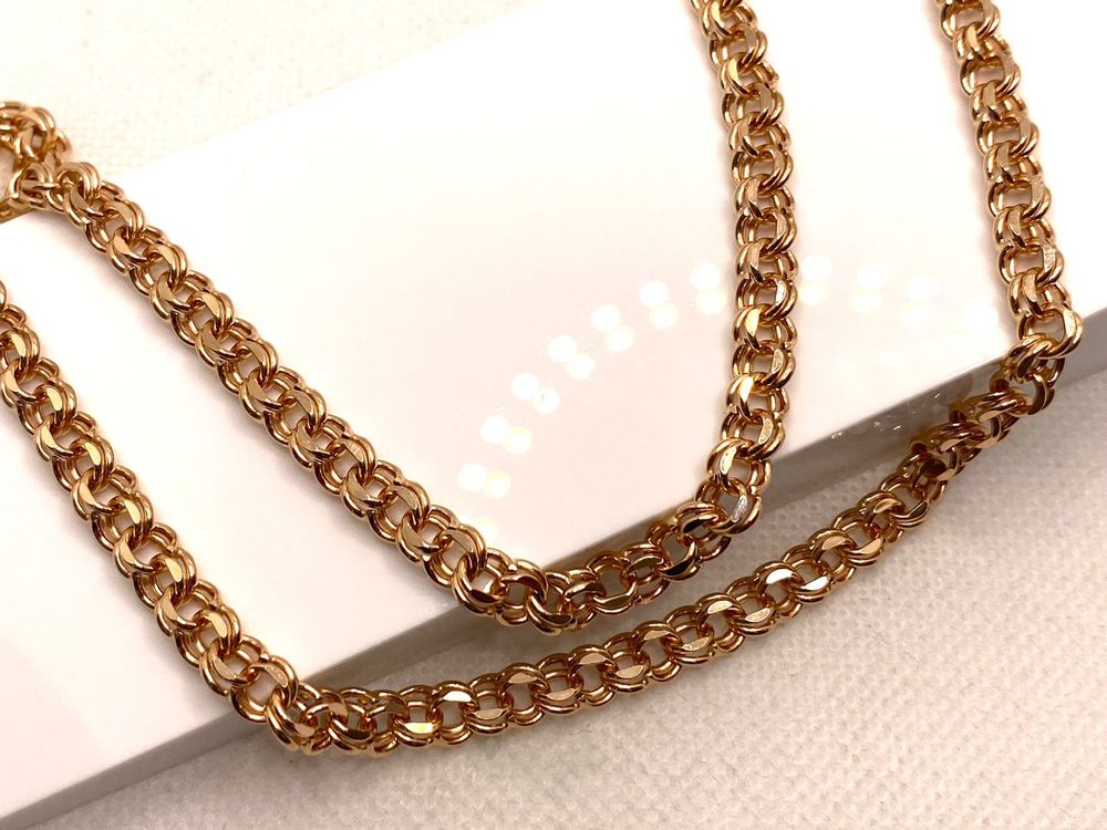 ЦЕПЬ ПУСТОТЕЛАЯ Бисмарк (Au 585)