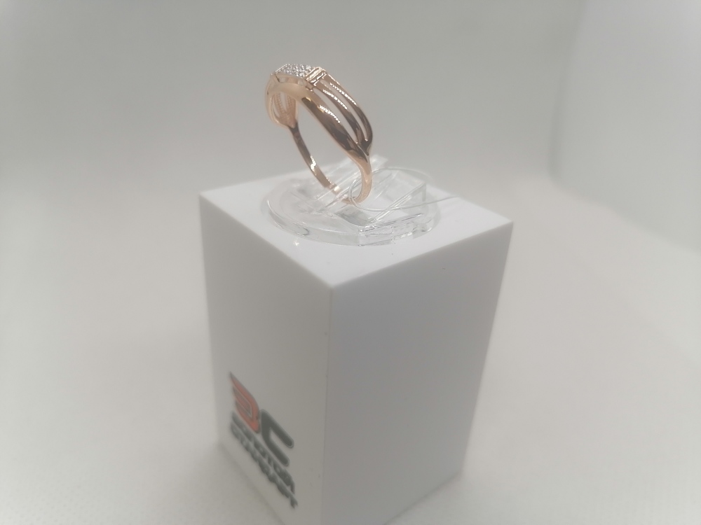 018750 КОЛЬЦО С КАМНЯМИ (Au 585)