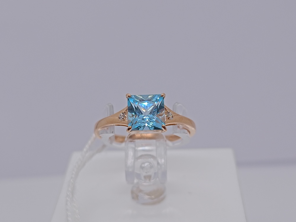 КОЛКМИ585 КОЛЬЦО С КАМНЯМИ (Au 585)