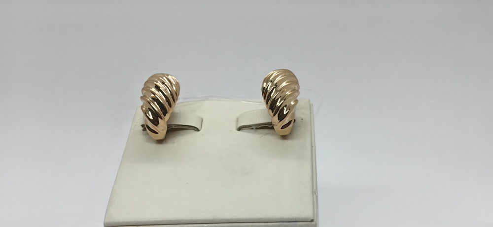 СЕРЬГИ БЕЗ КАМНЯ (Au 585)