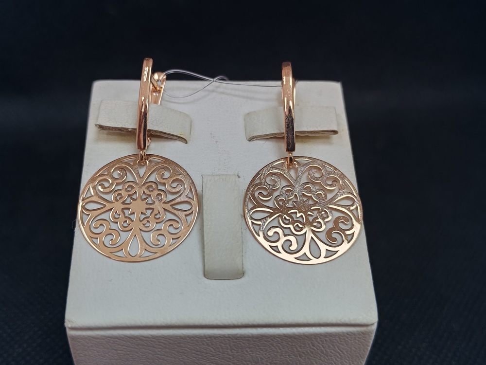 СЕРЬГИ БЕЗ КАМНЯ (Au 585)