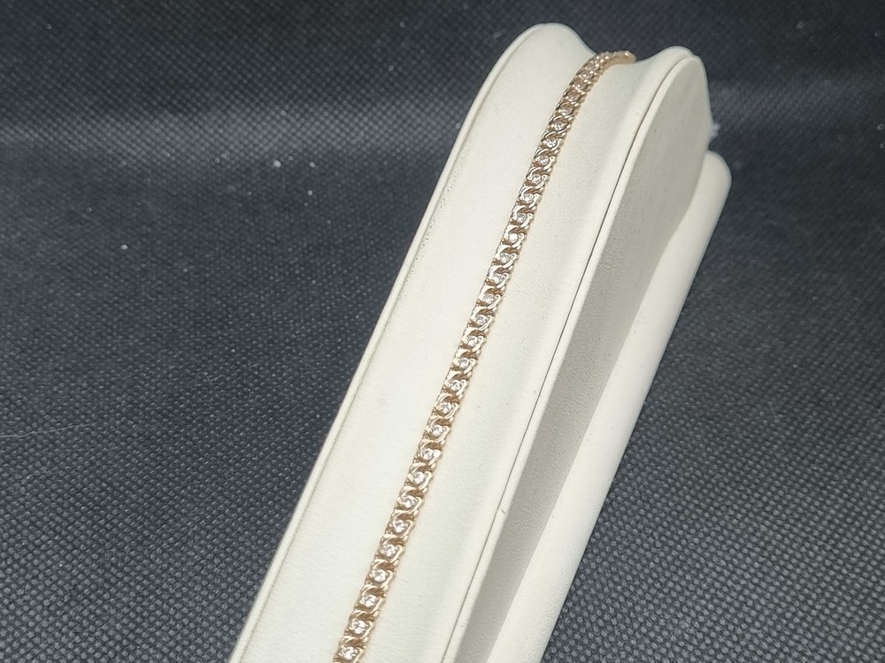 БРАСЛЕТ С КАМНЯМИ (Au 585)