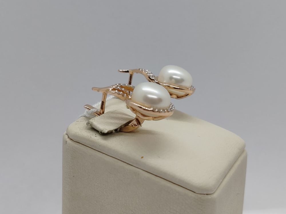 СКМИ585 СЕРЬГИ С КАМНЯМИ (Au 585)