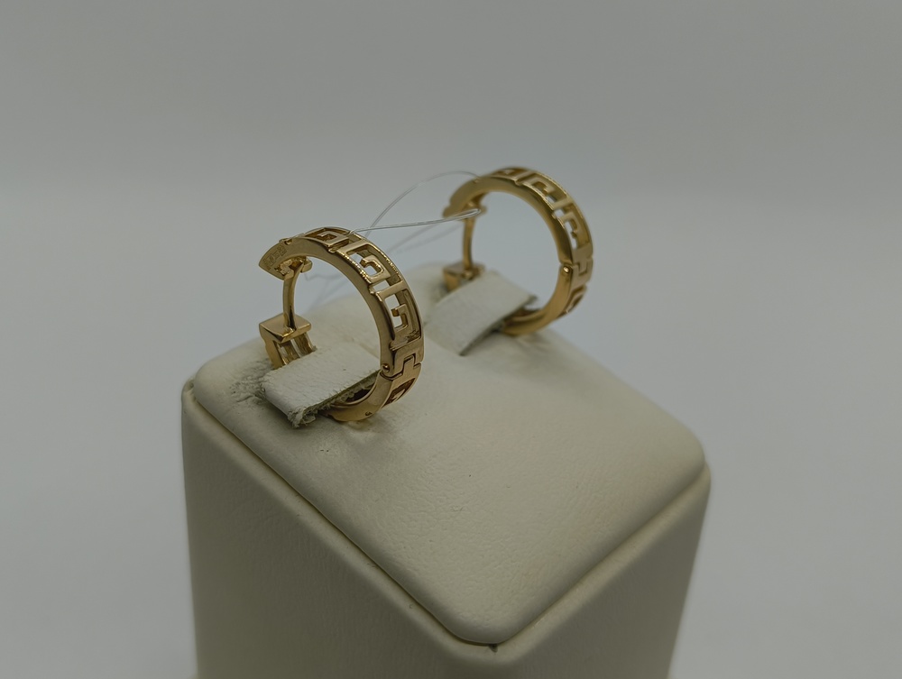 СЕРЬГИ БЕЗ КАМНЯ (Au 585)