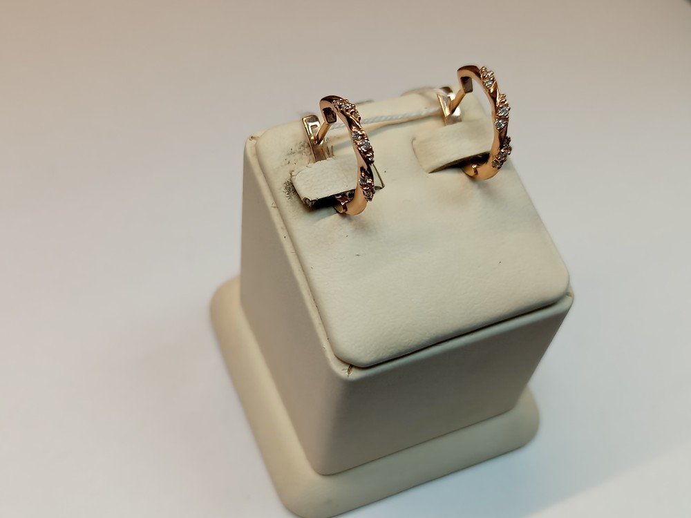 СКМИ585 СЕРЬГИ С КАМНЯМИ (Au 585)