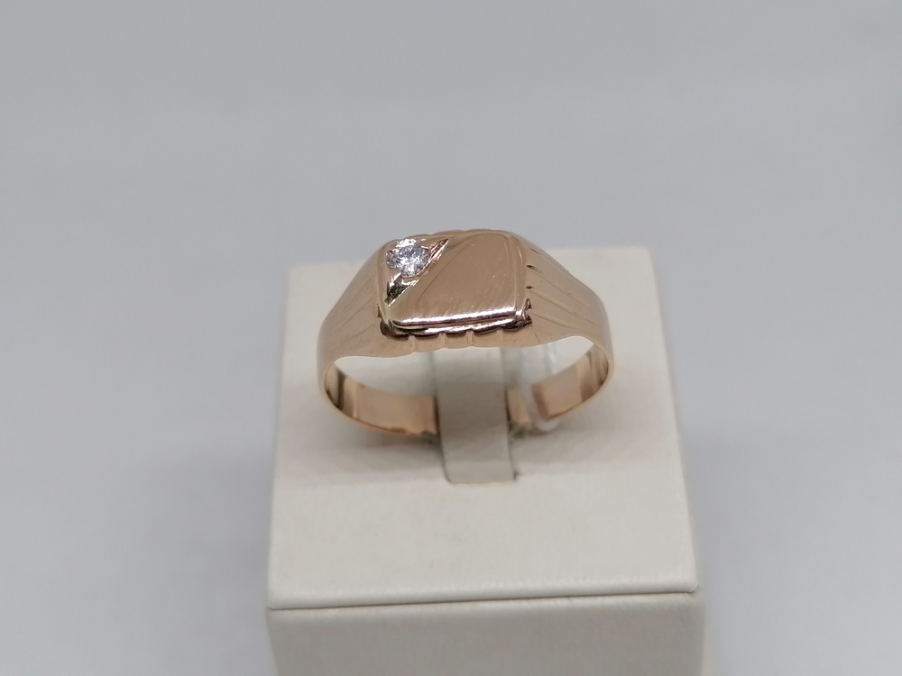 ПЕЧАТКА С КАМНЕМ (Au 585)