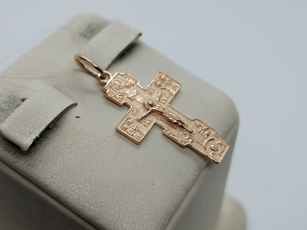 ПОДВЕСКА КРЕСТ без камня (Au 585)