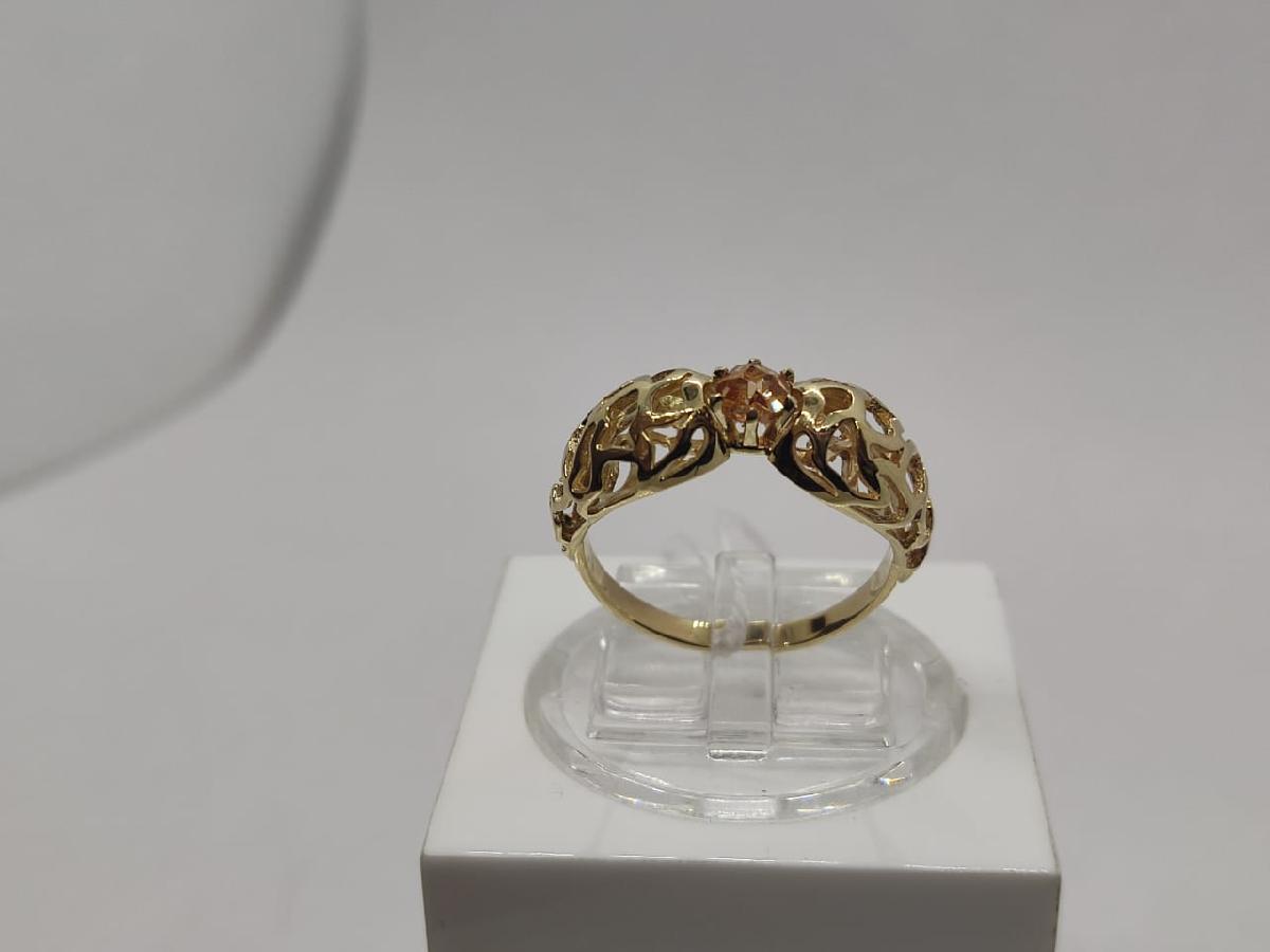 КОЛКМ585 КОЛЬЦО С КАМНЕМ (Au 585)