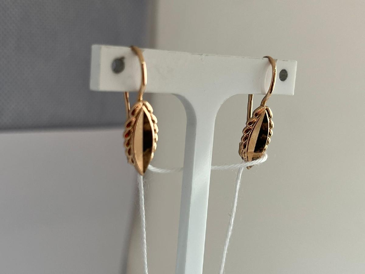 СБКМ583 СЕРЬГИ БЕЗ КАМНЯ (Au 583)