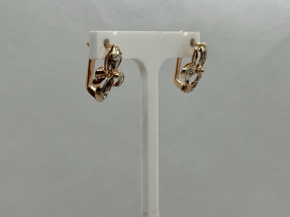 СКМИ585 СЕРЬГИ С КАМНЯМИ (Au 585)