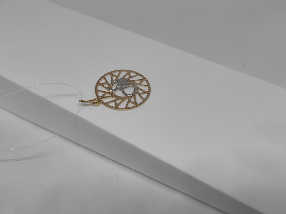 ПОДВЕСКА ЗНАК ЗОДИАКА СКОРПИОН (Au 585)