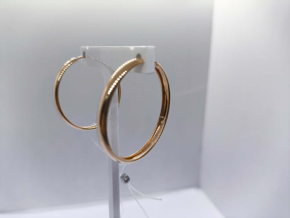 00-52-0255-5-00 СЕРЬГИ КОНГО (Au 585)