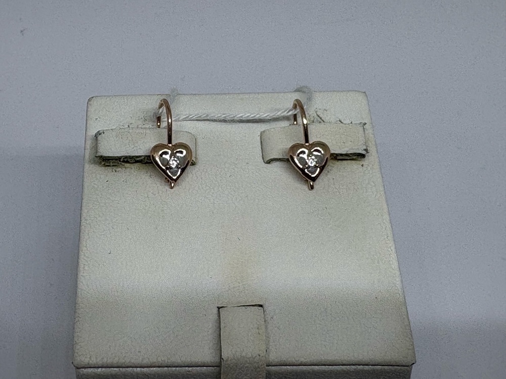 СЕРЬГИ С КАМНЕМ (Au 585)