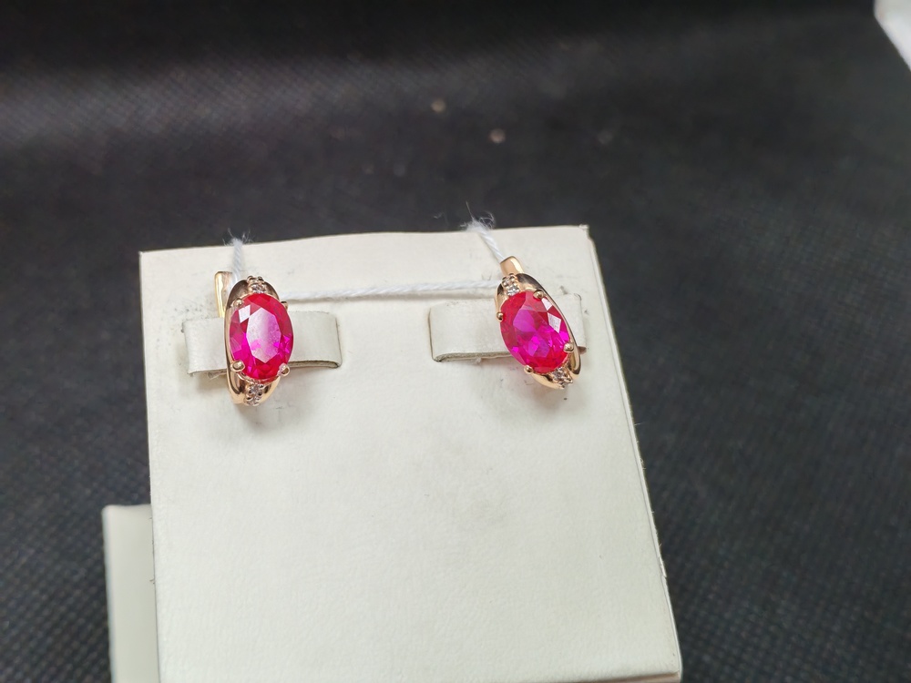 СЕРЬГИ С КАМНЯМИ (Au 585)