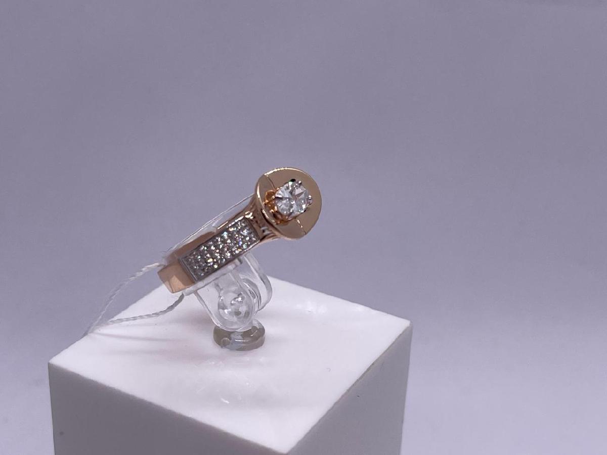 КОЛЬЦО С КАМНЯМИ (Au 585)