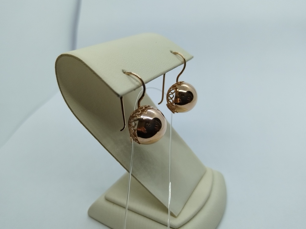 026592 СЕРЬГИ С ПЕТЕЛЬКОЙ (Au 585)