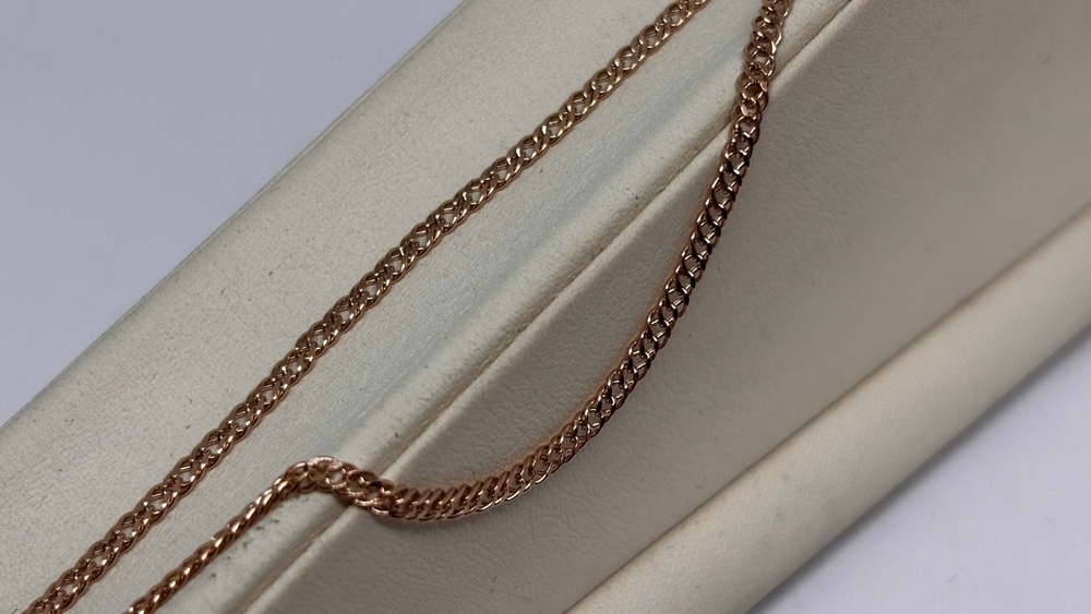 ЦЕПЬ ПОЛНОВЕСНАЯ Ромб двойной (Au 585)