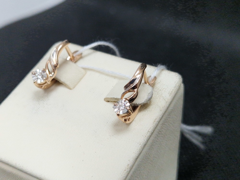 СЕРЬГИ БРИЛЛИАНТ (Au 585)