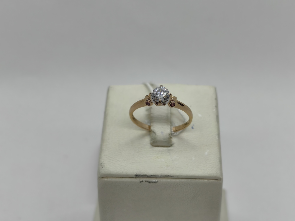 КОЛКМИ585 КОЛЬЦО С КАМНЯМИ (Au 585)