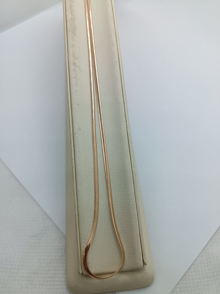 ЦЕПЬ ПОЛНОВЕСНАЯ Снейк плоский (Au 585)