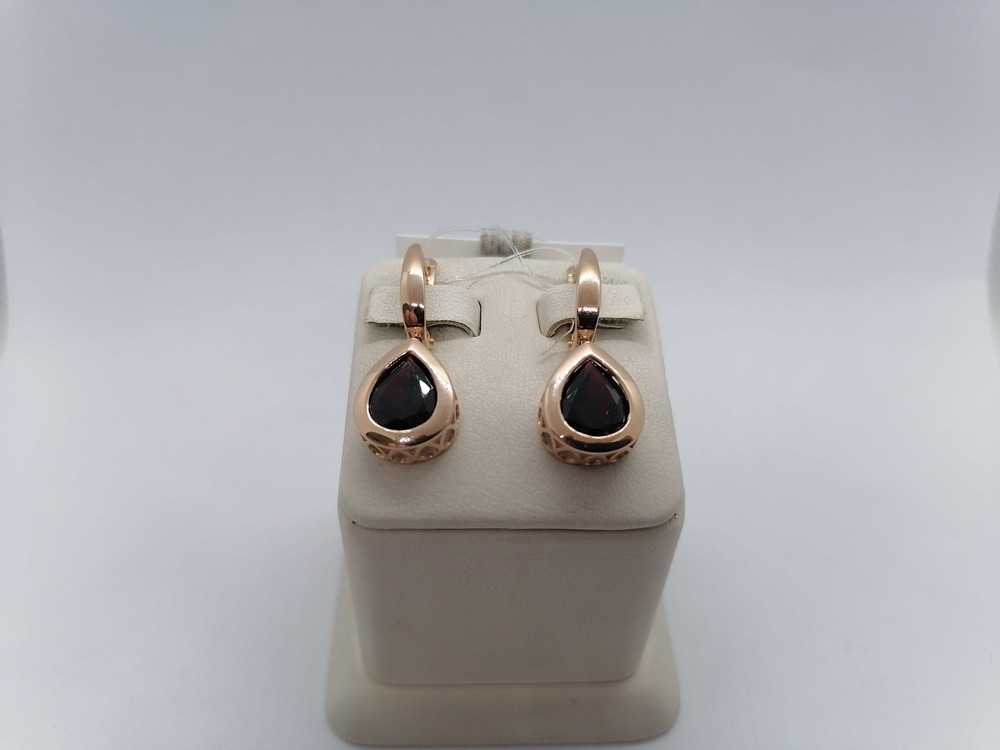 СЕРЬГИ С КАМНЕМ (Au 585)