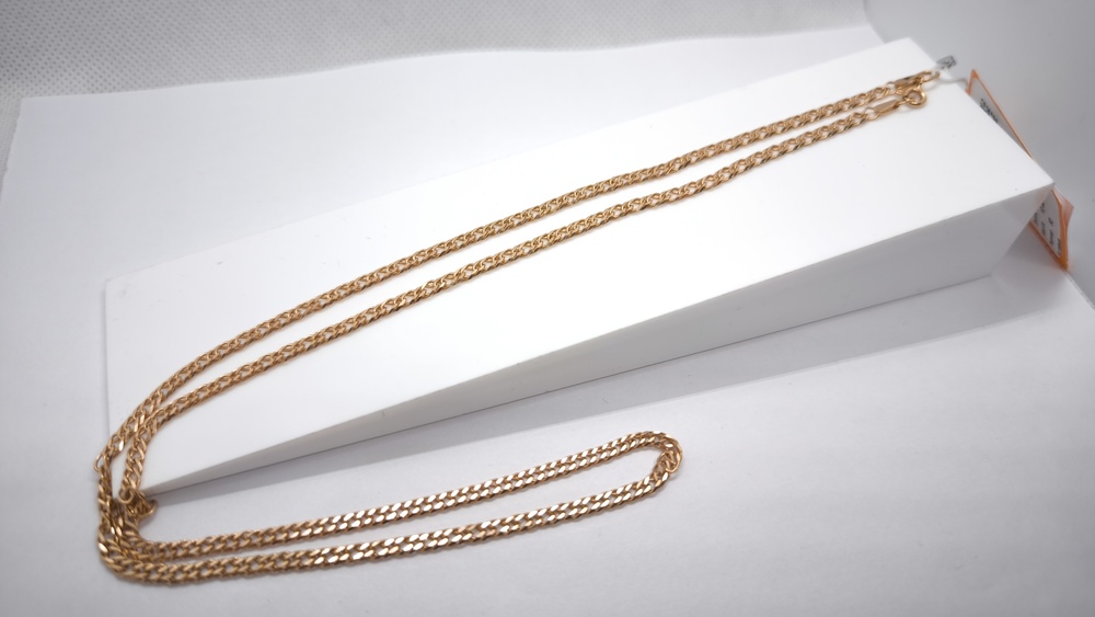 ЦЕПЬ ПОЛНОВЕСНАЯ Ромб двойной (Au 585)