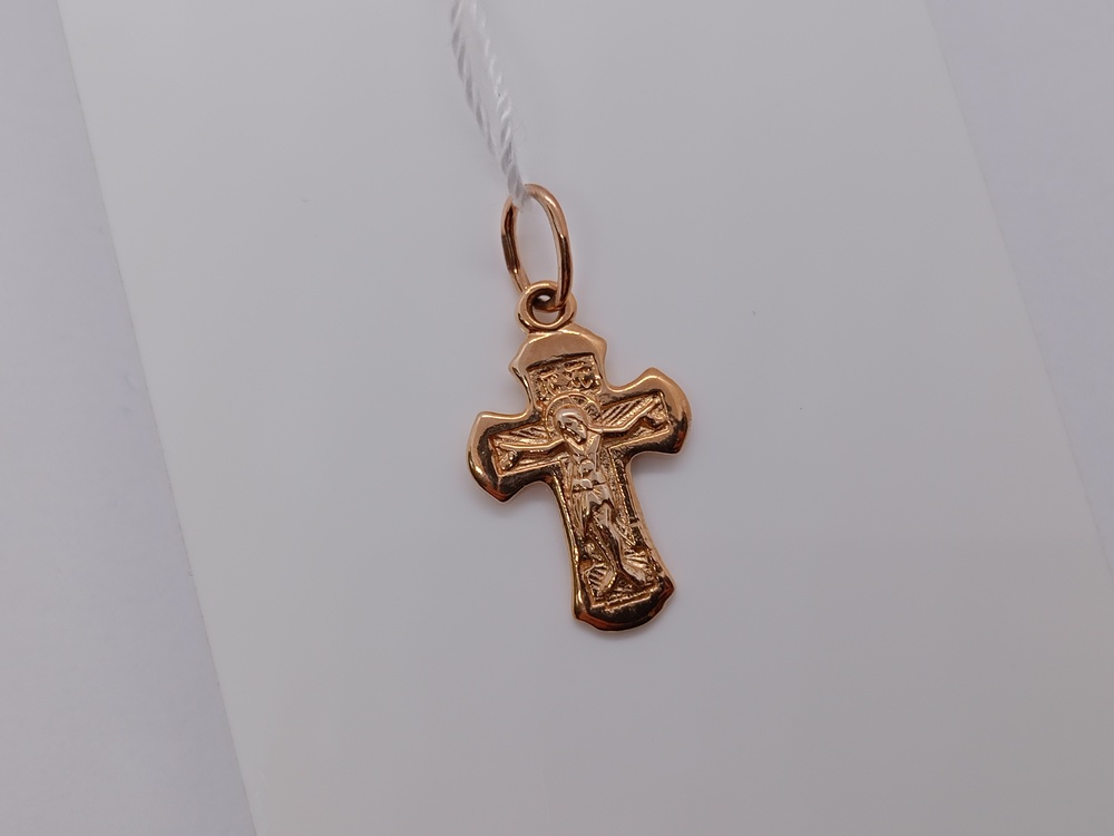 ПОДКБК585 ПОДВЕСКА КРЕСТ БЕЗ КАМНЯ (Au 585)