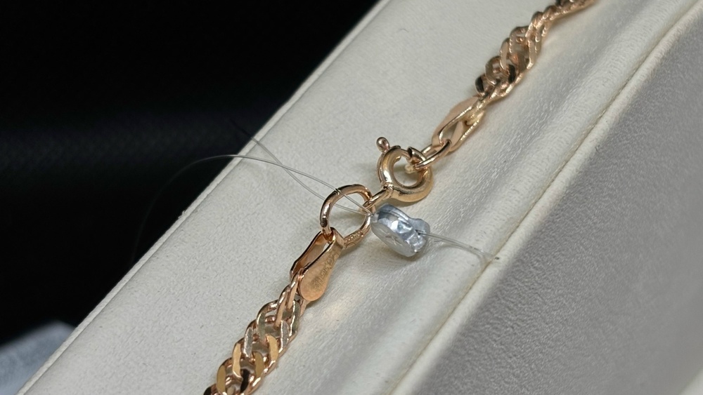 ЦЕПЬ ПУСТОТЕЛАЯ Сингапур (Au 585)