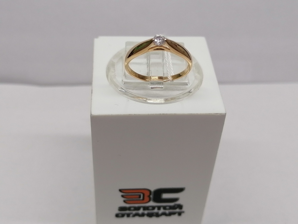 КОЛКМ585 КОЛЬЦО С КАМНЕМ (Au 585)