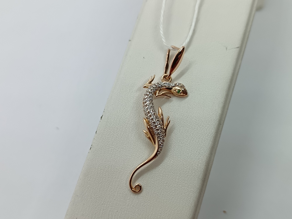 ПОДКМИ585 ПОДВЕСКА С КАМНЯМИ (Au 585)