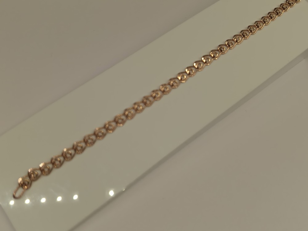 БРАСЛЕТ ПУСТОТЕЛЫЙ Лав Au 585